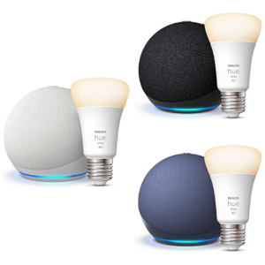 Echo Dot 5ª Generación +Bombilla Philips Hue