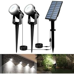 2x Focos Solares LED Jardín