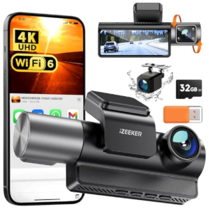 Izeeker iD320 Dashcam 3 Cámaras 4K