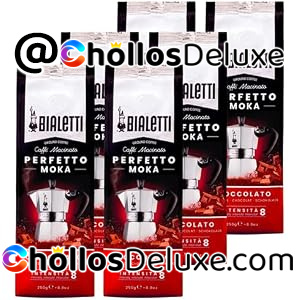6x Bialetti Perfetto Moka Chocolate 250g