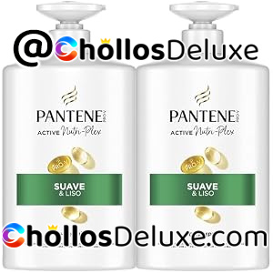 2x Pantene Pro-V Suave Y Liso Champú 1000ml