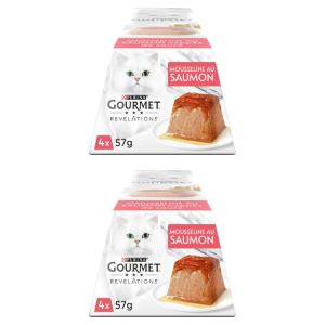 2x Gourmet Revelations Gasa con Salmón 4x57g