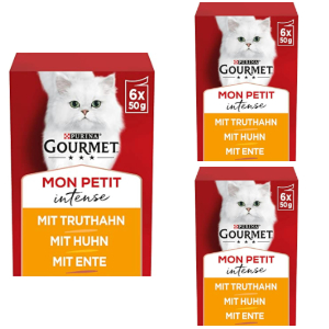 3x Gourmet Purina Mon Petit