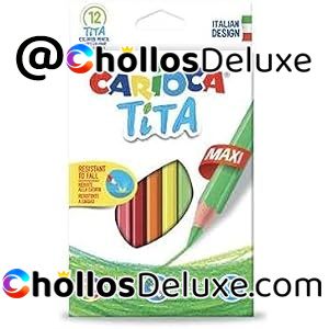 Carioca Tita Maxi Lápices Gruesos 12 Colores