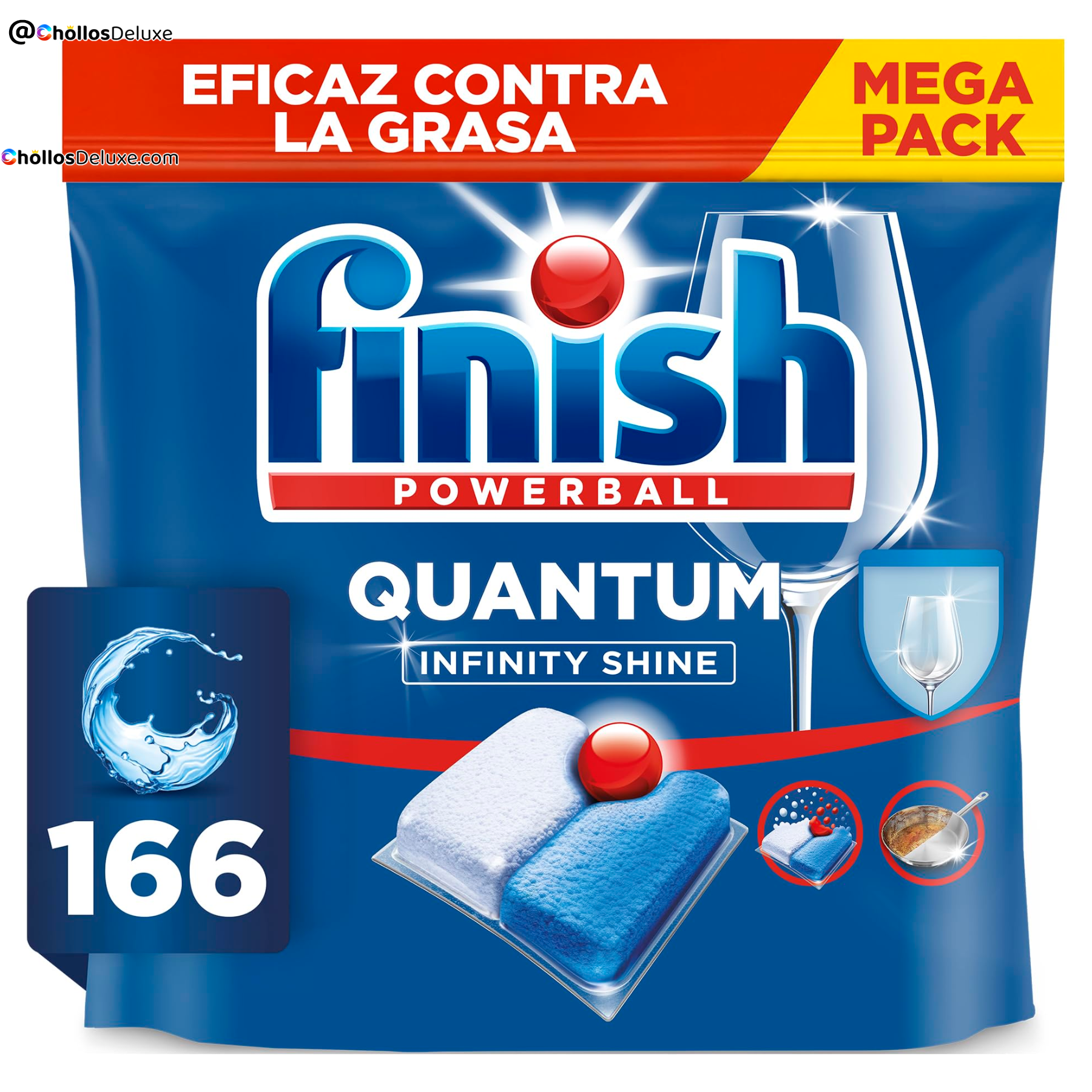Finish Quantum Infinity Shine Pastillas Lavavajillas