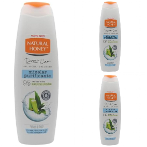 3x Geles Ducha Natural Honey Derma Care