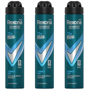 3 Desodorantes Rexona Men Cobalt Dry 200ml