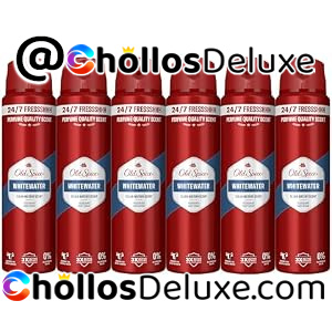 6 Desodorantes Spray Old Spice Whitewater 150ml