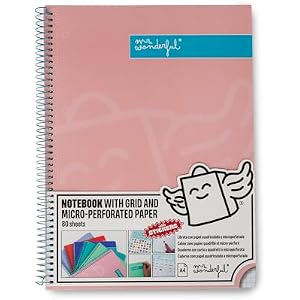 Libreta A4 Rosa Mr. Wonderful