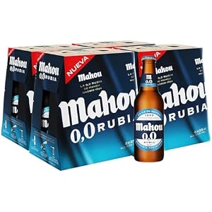 24x Cerveza Mahou 0,0 Rubia 25cl