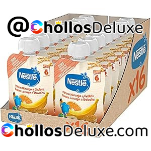 16x Nestlé Papillas Plátano Naranja Galleta 90g