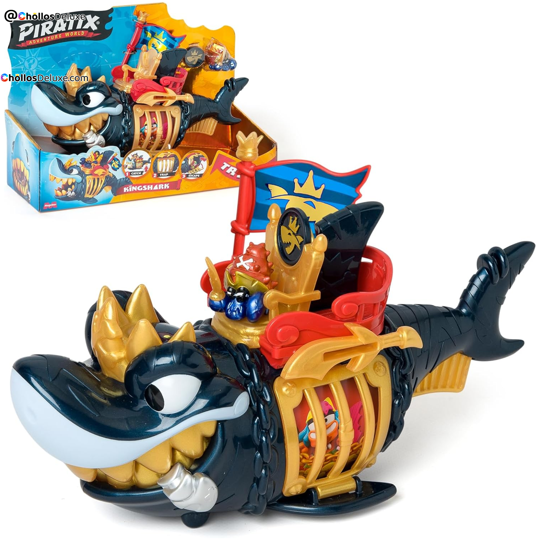 King Shark Golden Teeth Figura de Acción