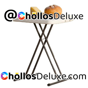 Mesa Auxiliar Plegable Ajustable 77x50cm
