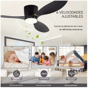Ventilador Techo LED 34" 45W