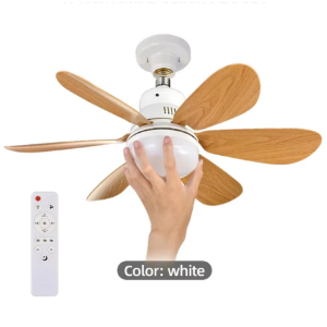 Ventilador Techo LED E27 Regulable con Mando
