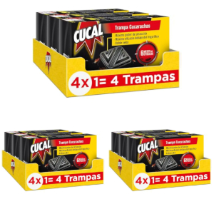 18x Cucal Trampas Cucarachas Doble Cebo