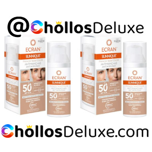 2x Ecran Sunnique Protector Facial SPF50+ Color