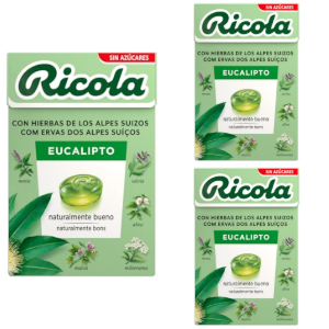 3x Ricola Caramelos de Eucalipto Sin Azúcar