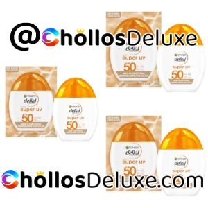 3x Garnier Delial Fluido Facial SPF50+ 40ml