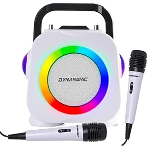 Dynasonic DK-201 Karaoke con 2 Micrófonos