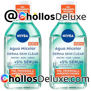 2x Nivea Derma Skin Clear Agua Micelar 400ml
