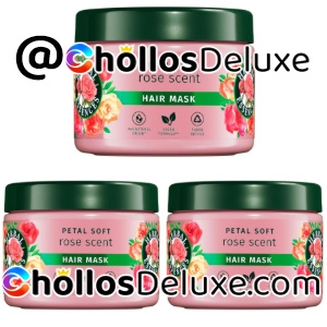 3x Herbal Essences Suavidad Mascarilla Aroma Rosas 500ml