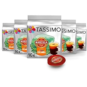 5x Marcilla Colombia Cápsulas Tassimo 16 Unidades
