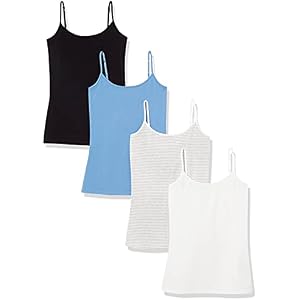 4x Amazon Essentials Camisetas de Tirantes Mujer