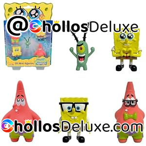 Bizak Bob Esponja 5 Figuras Coleccionables 5cm