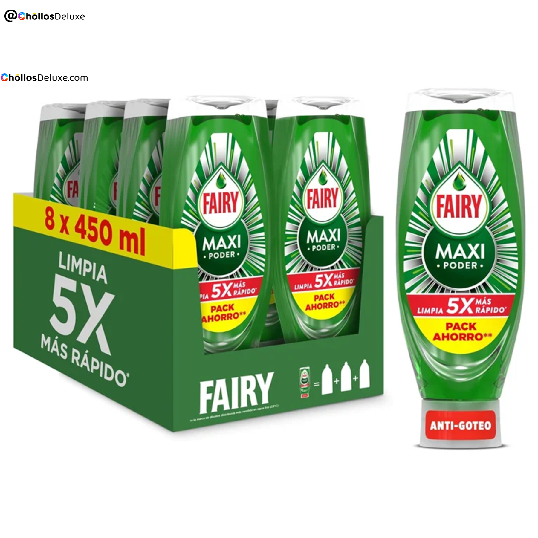 Fairy Maxi Poder Lavavajillas Líquido 3,6L
