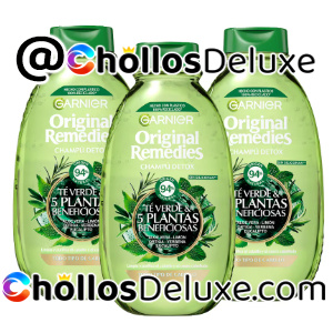 3x Garnier Detox Champú Té Verde 400ml