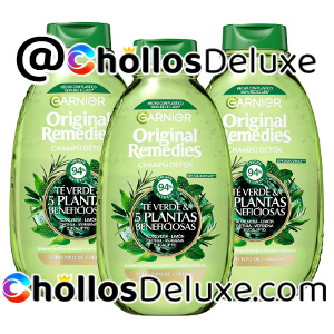 3x Garnier Detox Champú Té Verde 400ml