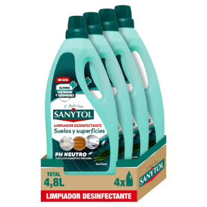 4x Sanytol Limpiahogar Eucaliptus 1,2L