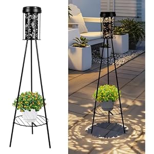 Lámpara Solar Mariposa IP65 con Macetero