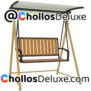 Outsunny Balancín de Jardín 2 Plazas 142cm