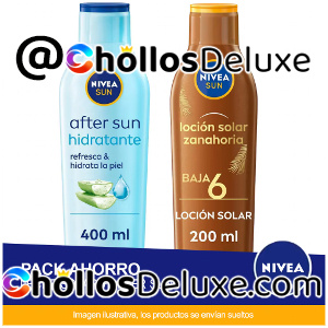 2x Nivea Sun Lociones SPF6 y Aftersun 200/400ml