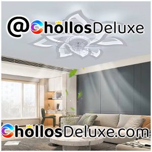 Ventilador de Techo Floral con Luz Regulable
