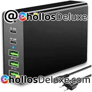 Cargador USB-C GaN 96W de 6 Puertos