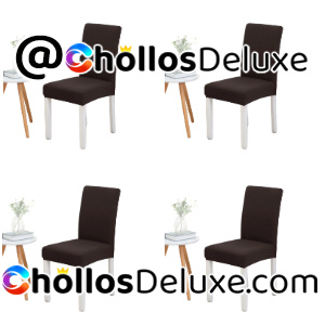 4x Fundas Elásticas para Sillas de Comedor