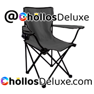 Silla Plegable Camping Pesca con Portavasos