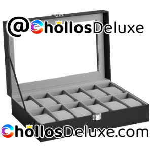 Songmics Caja para 12 Relojes