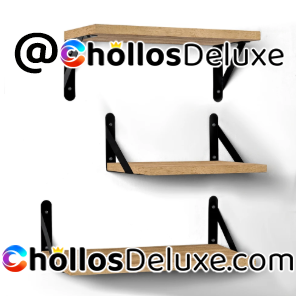 Estantería de Pared de Madera 3 Niveles