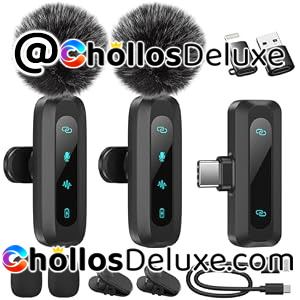 2x Micrófonos Lavalier Inalámbricos USB-C