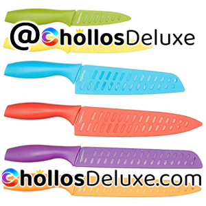 Amazon Basics Juego de Cuchillos 12 Piezas