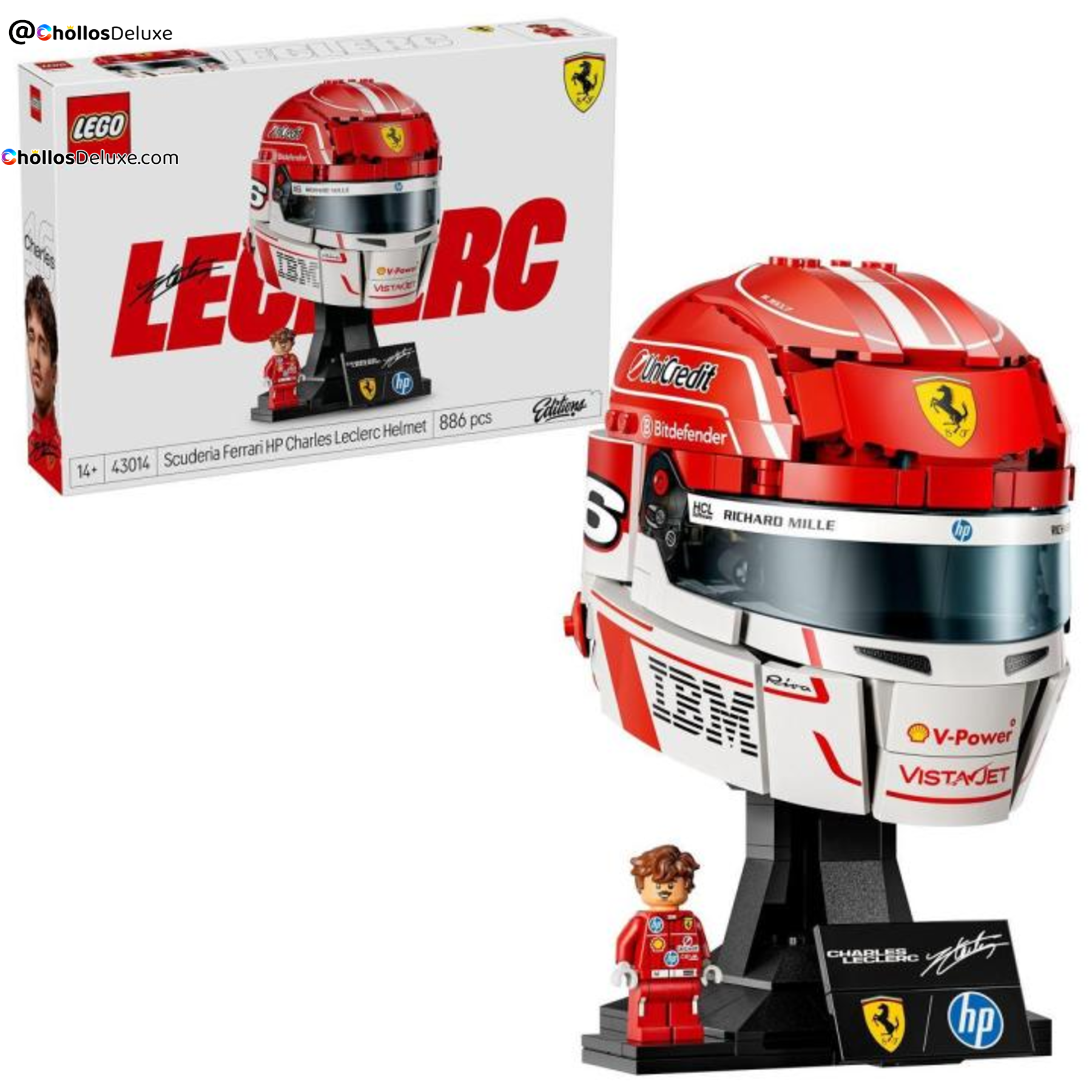 Lego Charles Leclerc Casco de F1