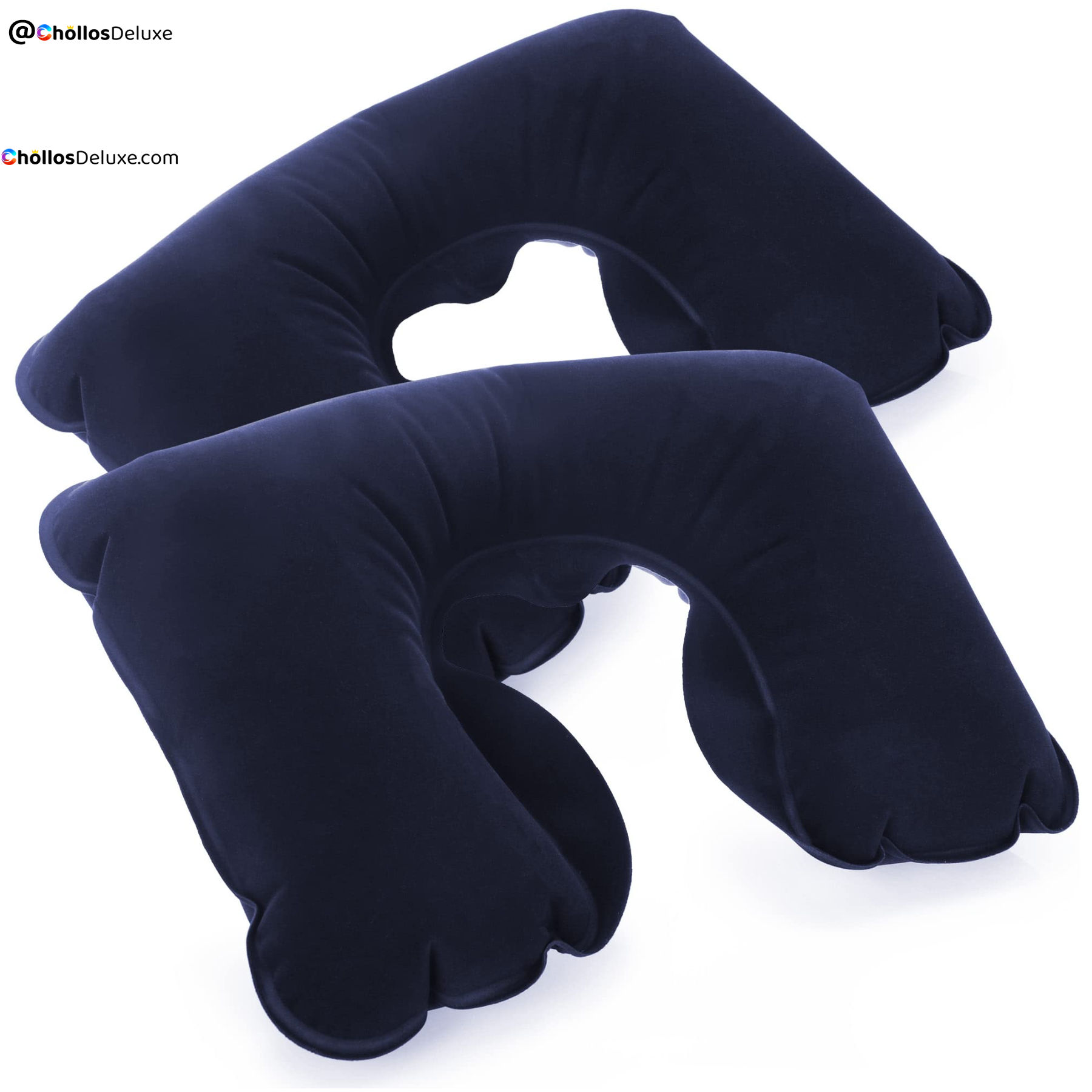 2x Almohadas Cervicales Inflables de Viaje