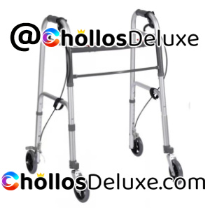 Andador Plegable con Ruedas Giratorias