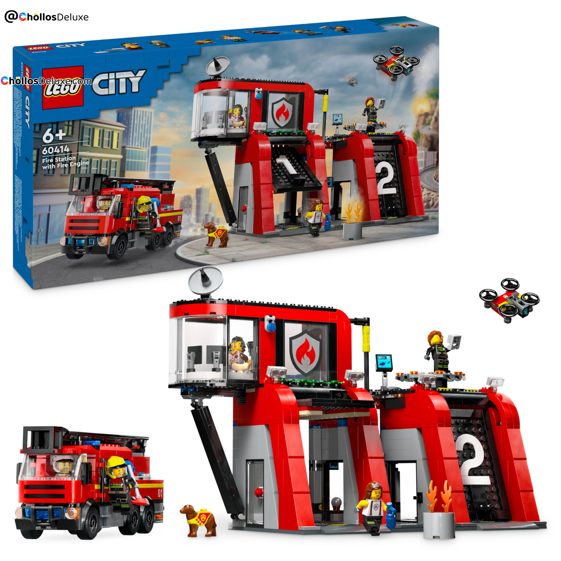 Lego City Parque de Bomberos con Camión