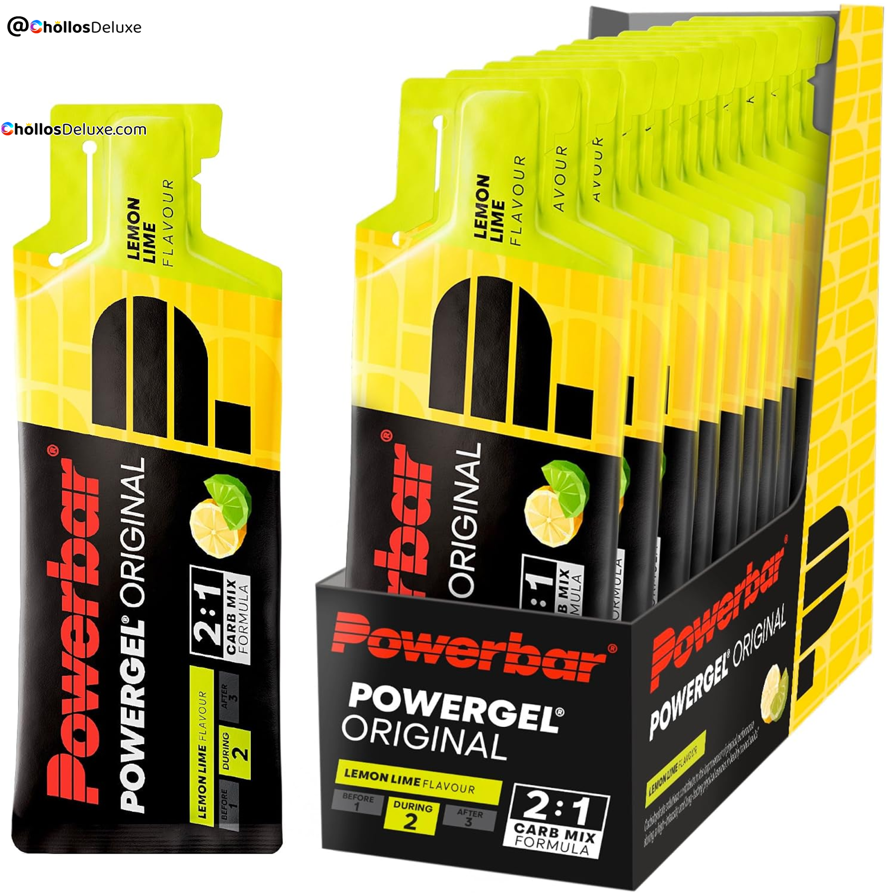 12x PowerBar PowerGel Original Lemon-Lime 41g