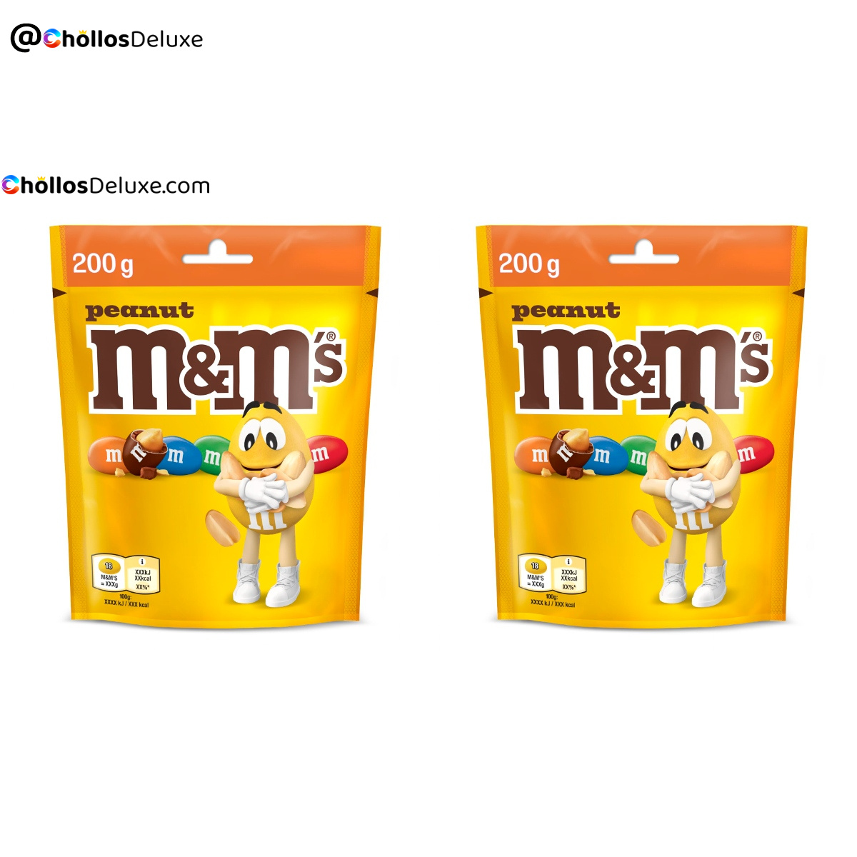 2x M&M's Cacahuetes con Chocolate 200g